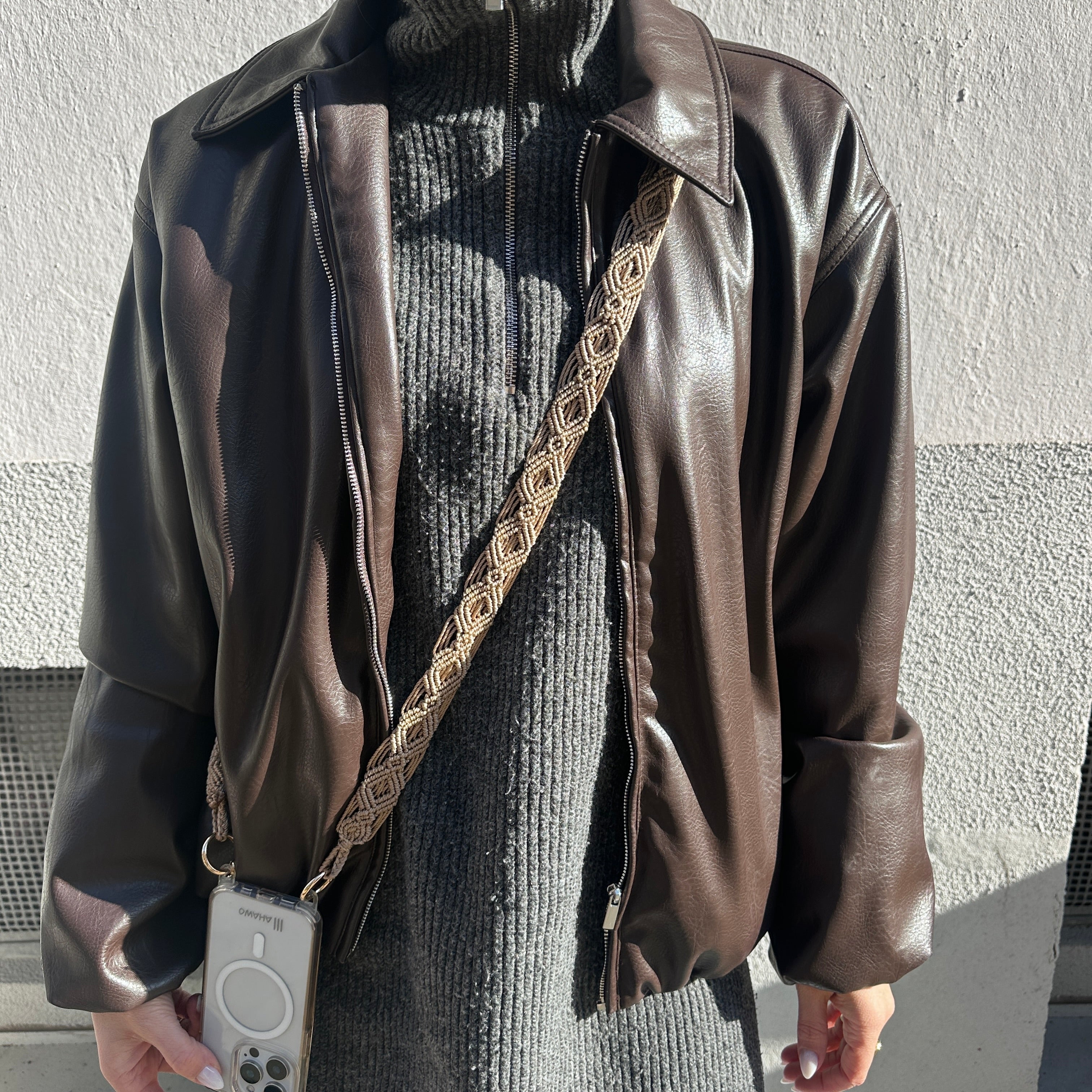 Nude Allure Slim Phone Strap with Eyelets