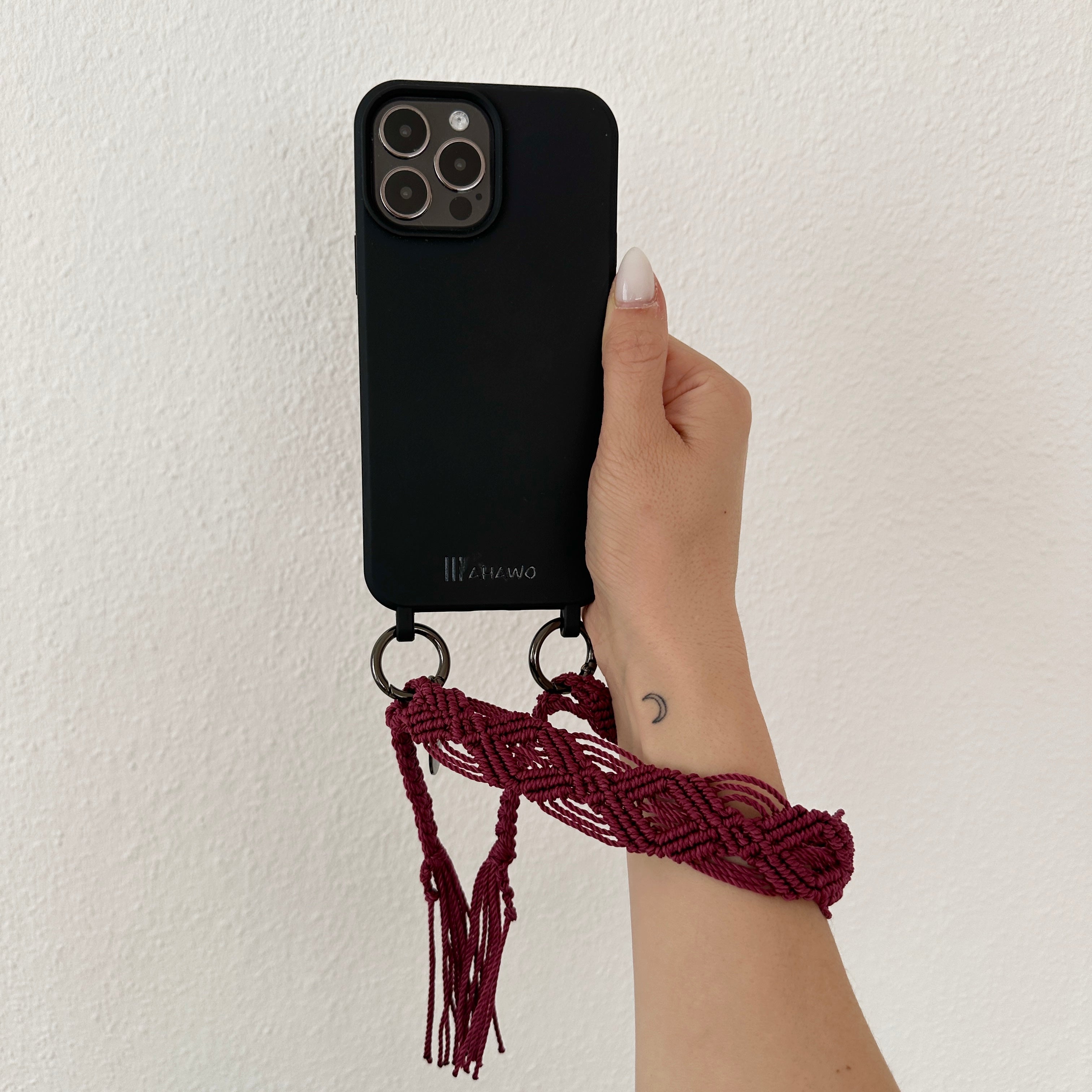 Short Phone Strap "Ruby Dusk"