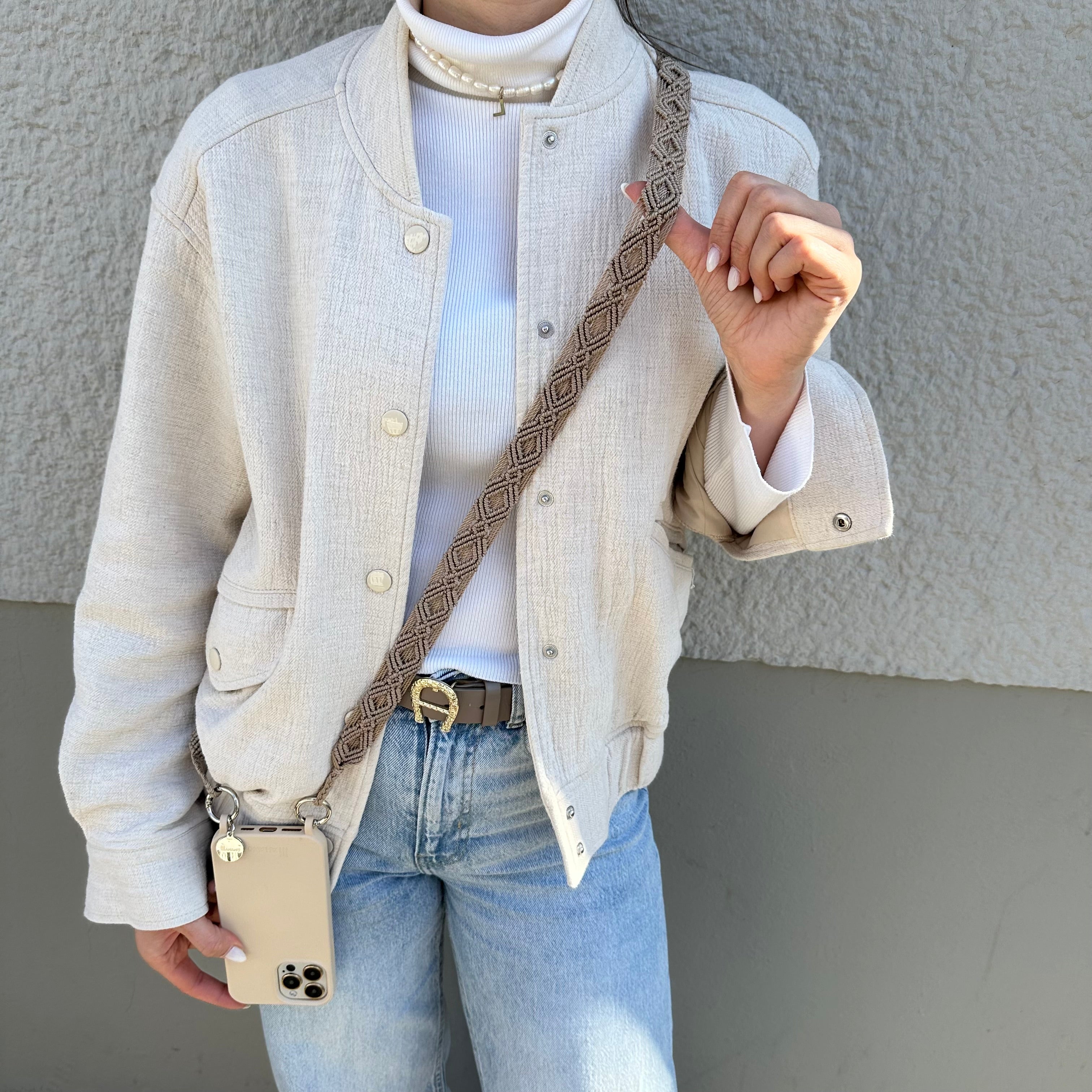 Nude Allure Slim Phone Strap