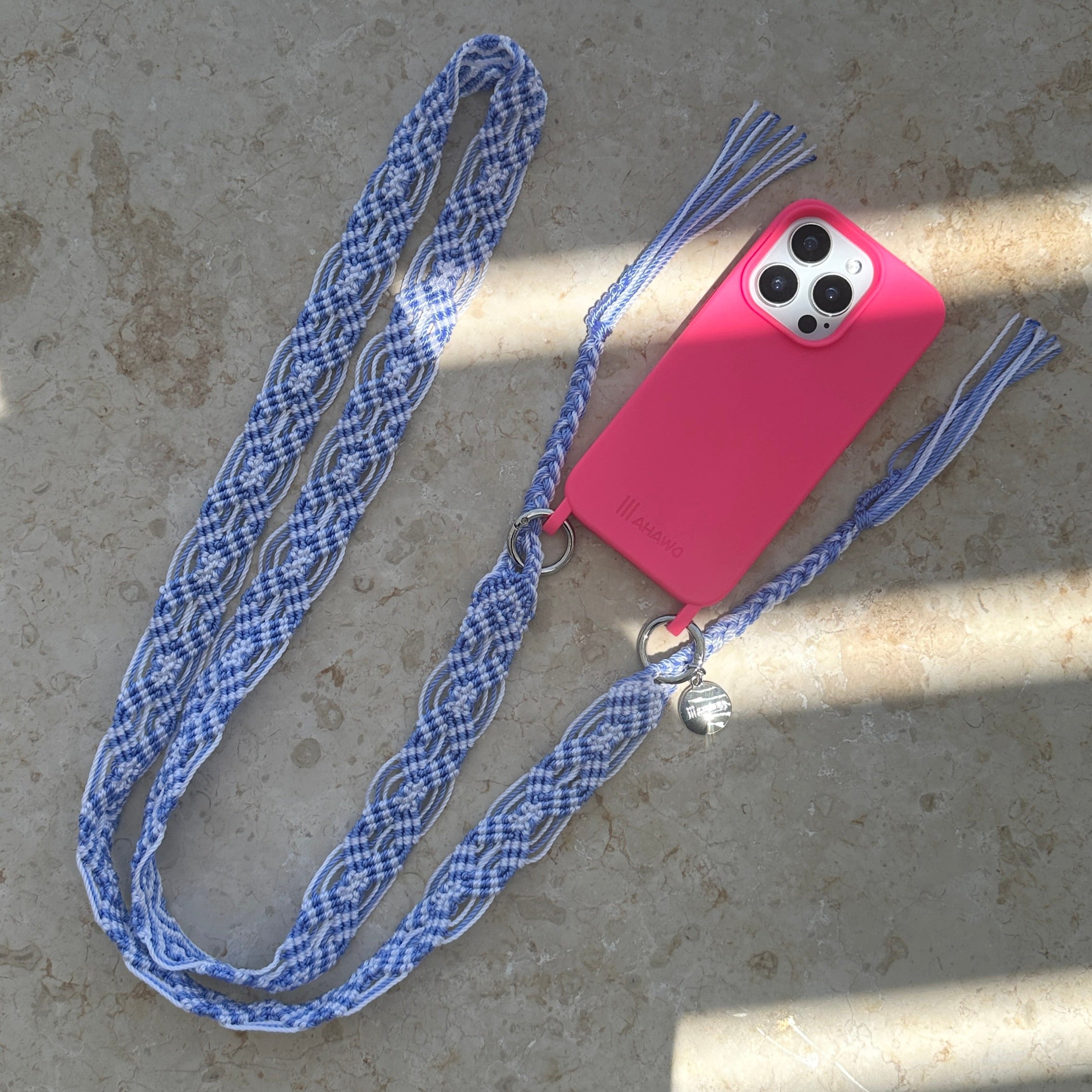 Phone Case with Eyelets Pink