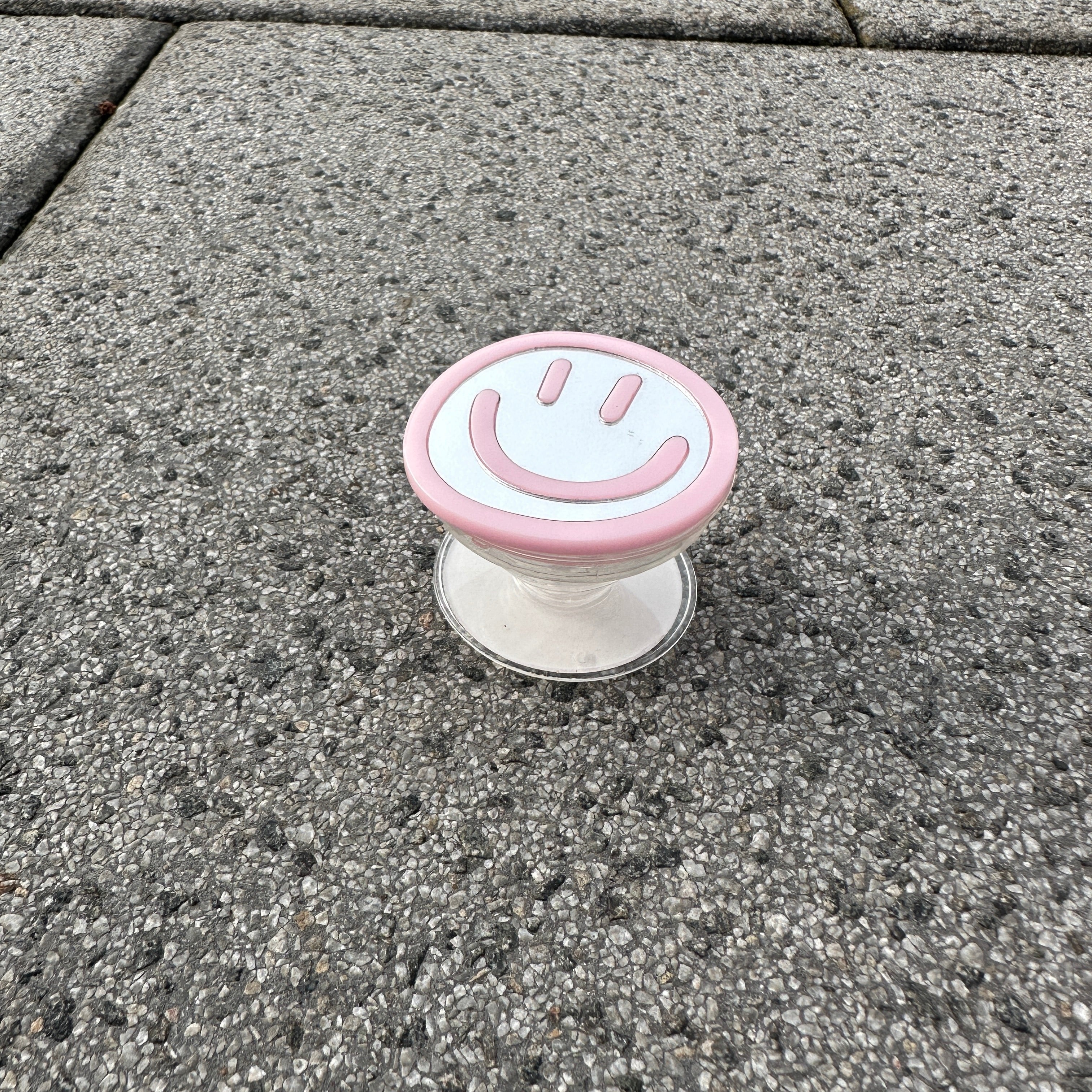 Phone Pop Holder Smiley Rose