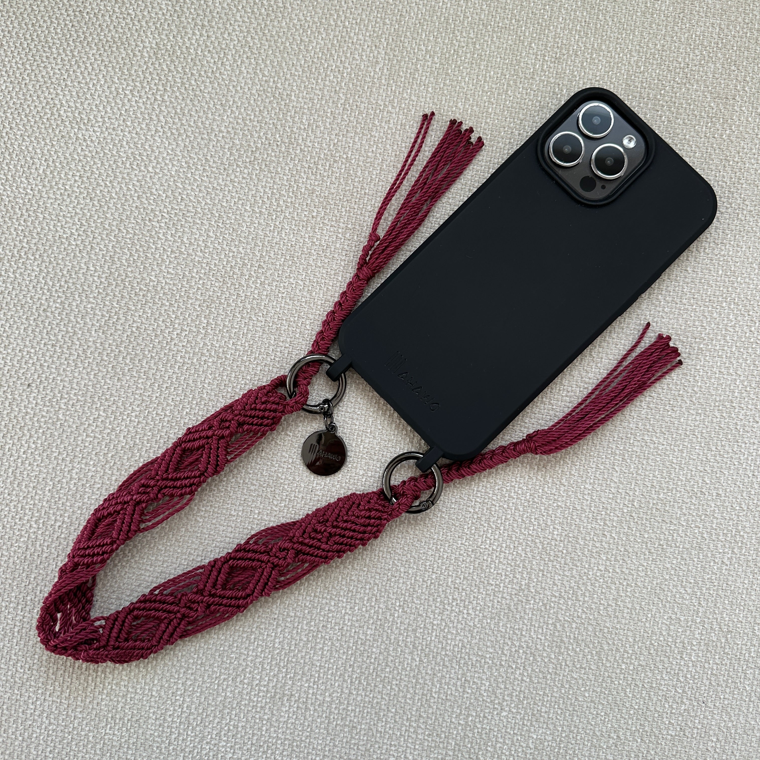 Short Phone Strap "Ruby Dusk"