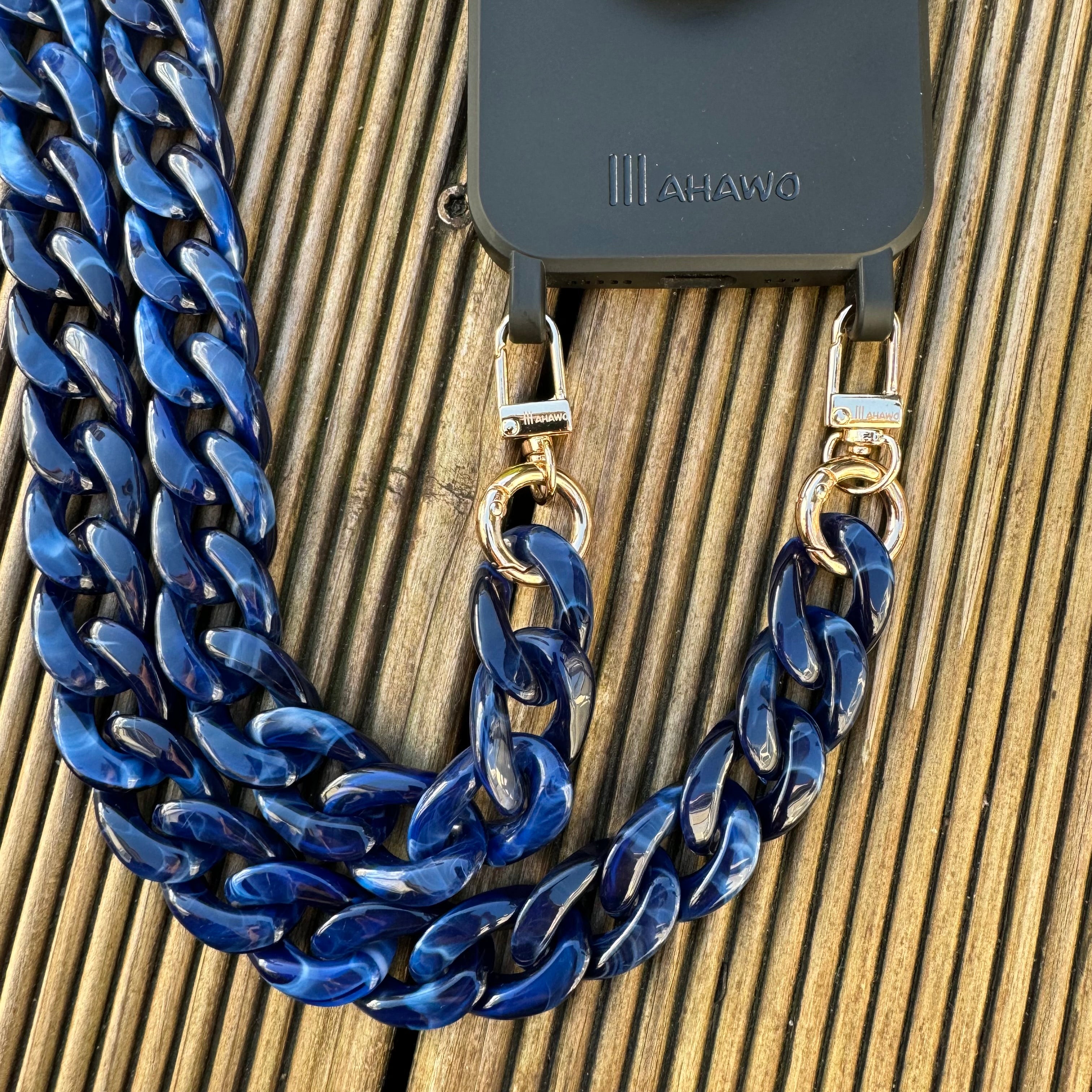 Long Chain Strap Blue