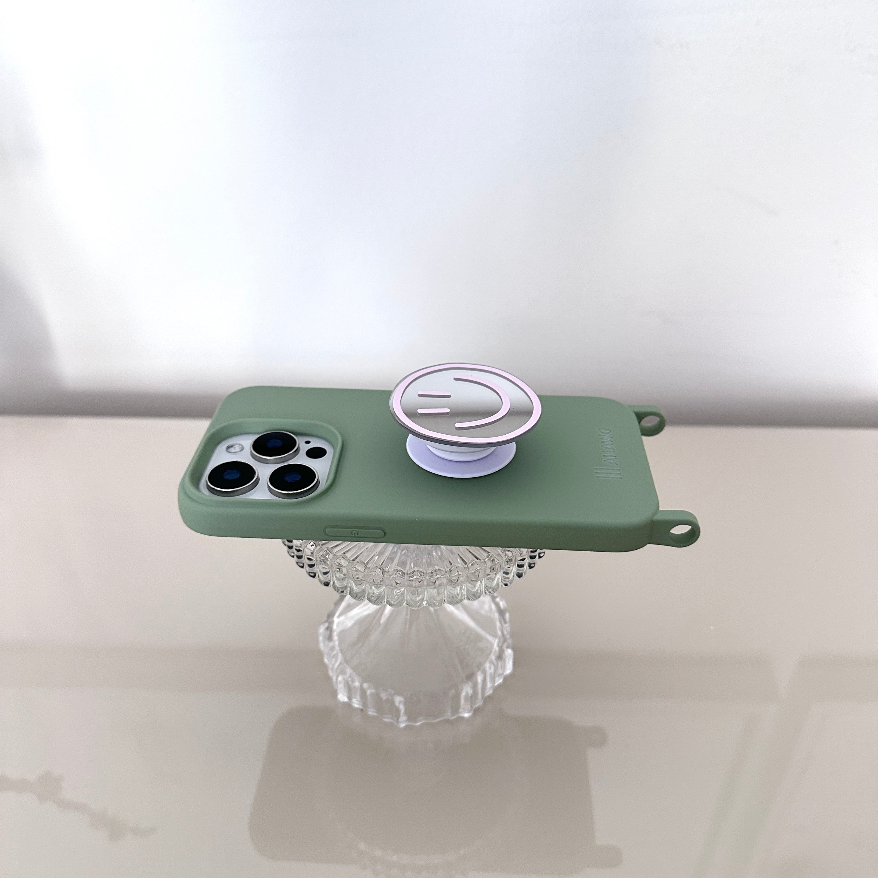 Phone Pop Holder Smiley Rose