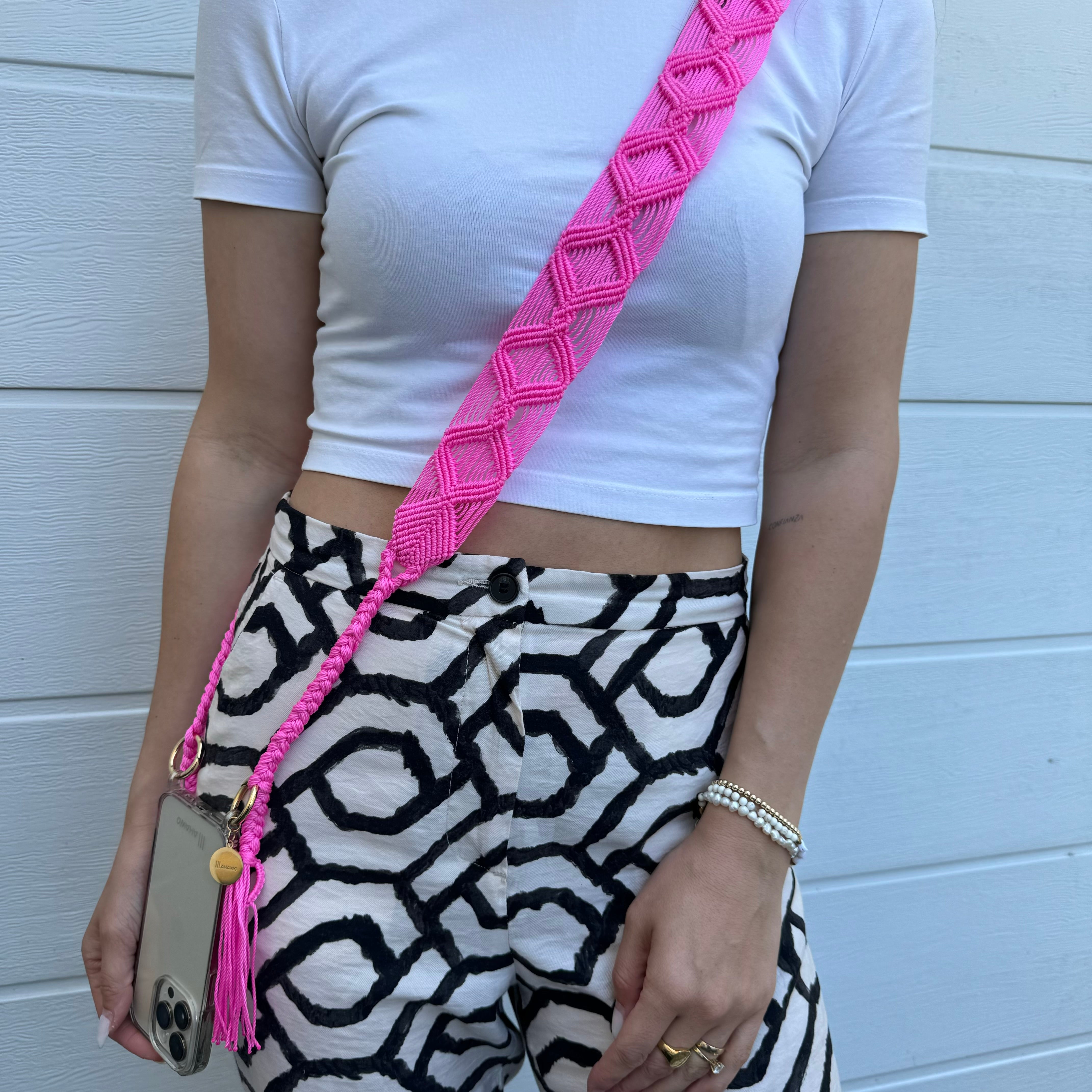 Pink Glo Phone Strap