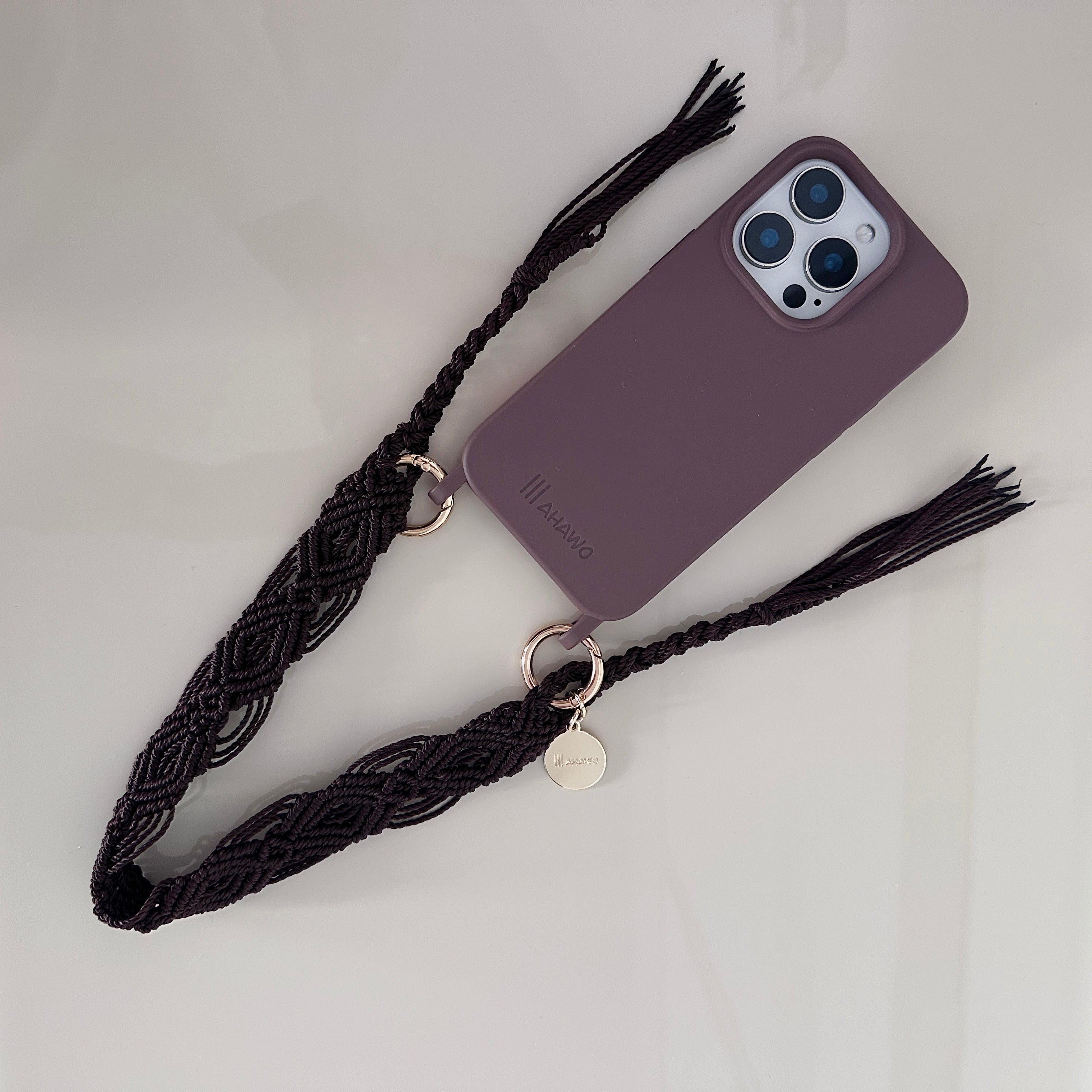 Short Phone Strap "Dark Chocolate"