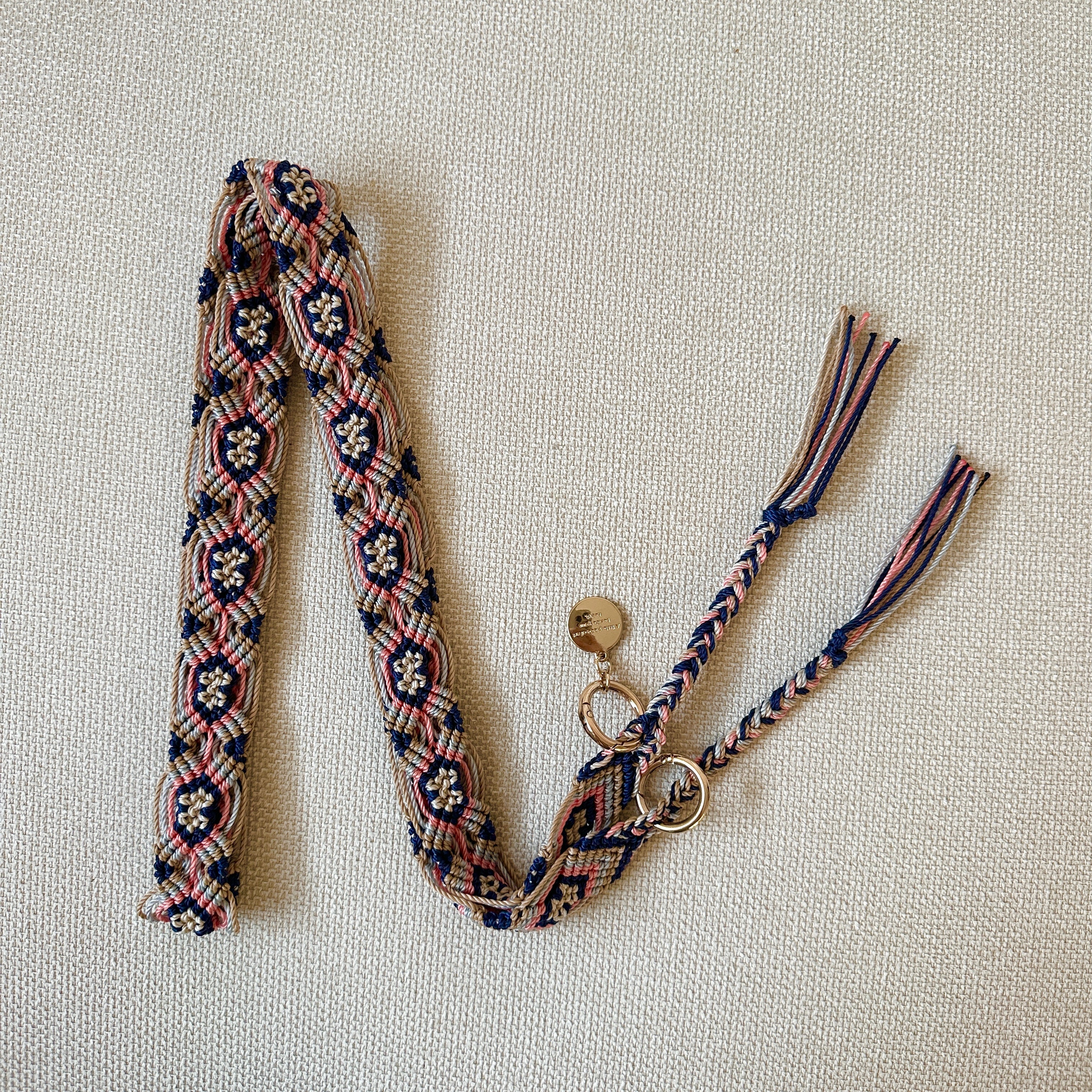 Oceans Coral Slim Phone Strap