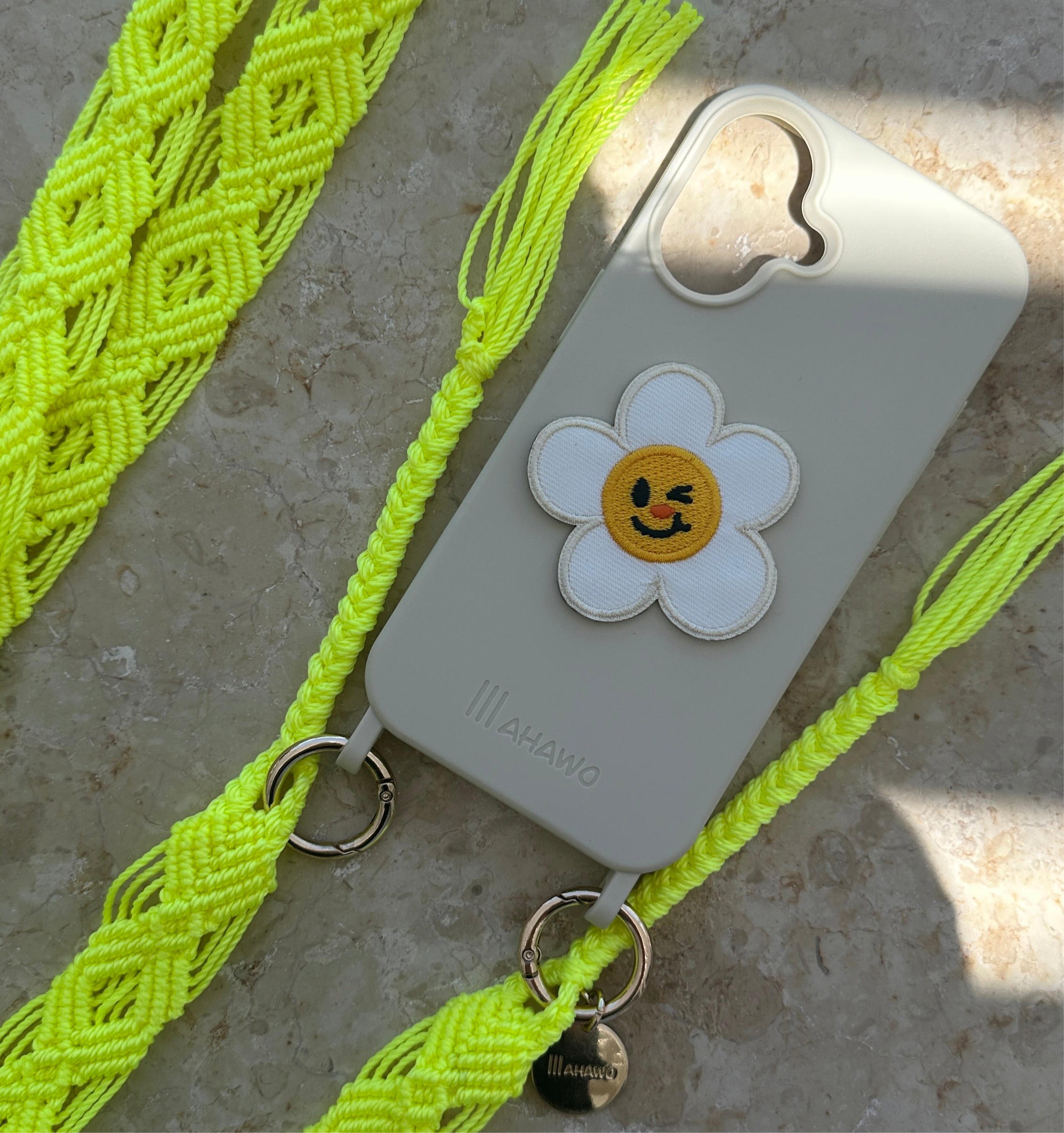 Phone Case with Eyelets Offwhite
