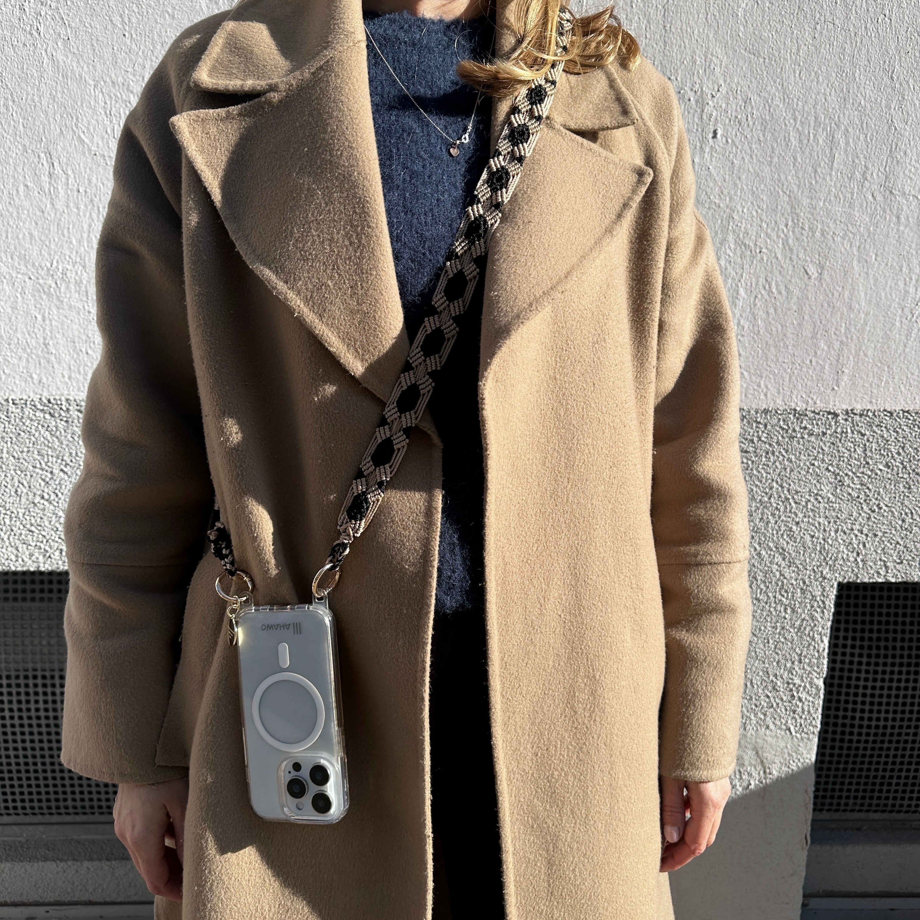 Cappuccino Dream Slim Phone Strap with Eyelets