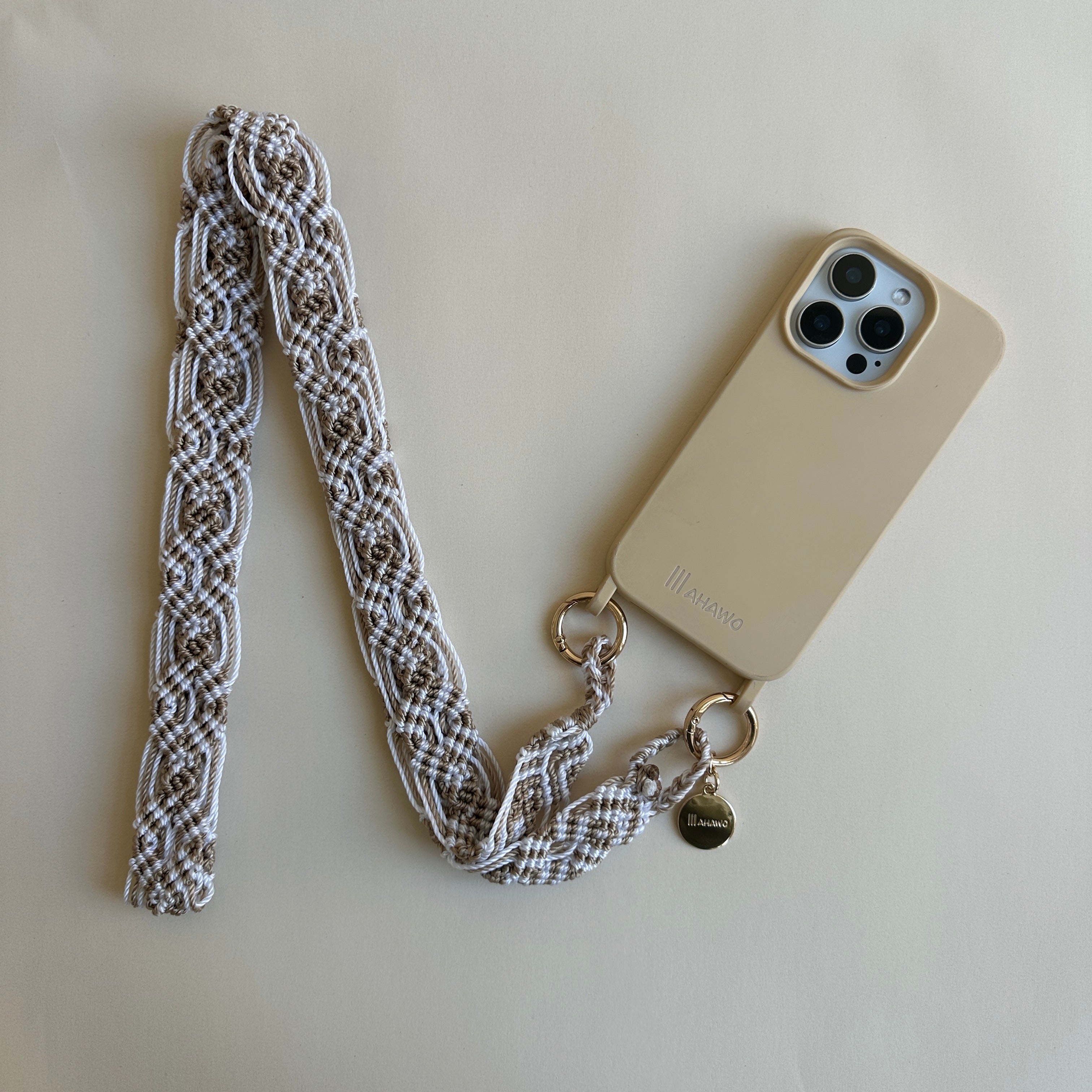 Cashmere Tones Slim Phone Strap with Eyelets