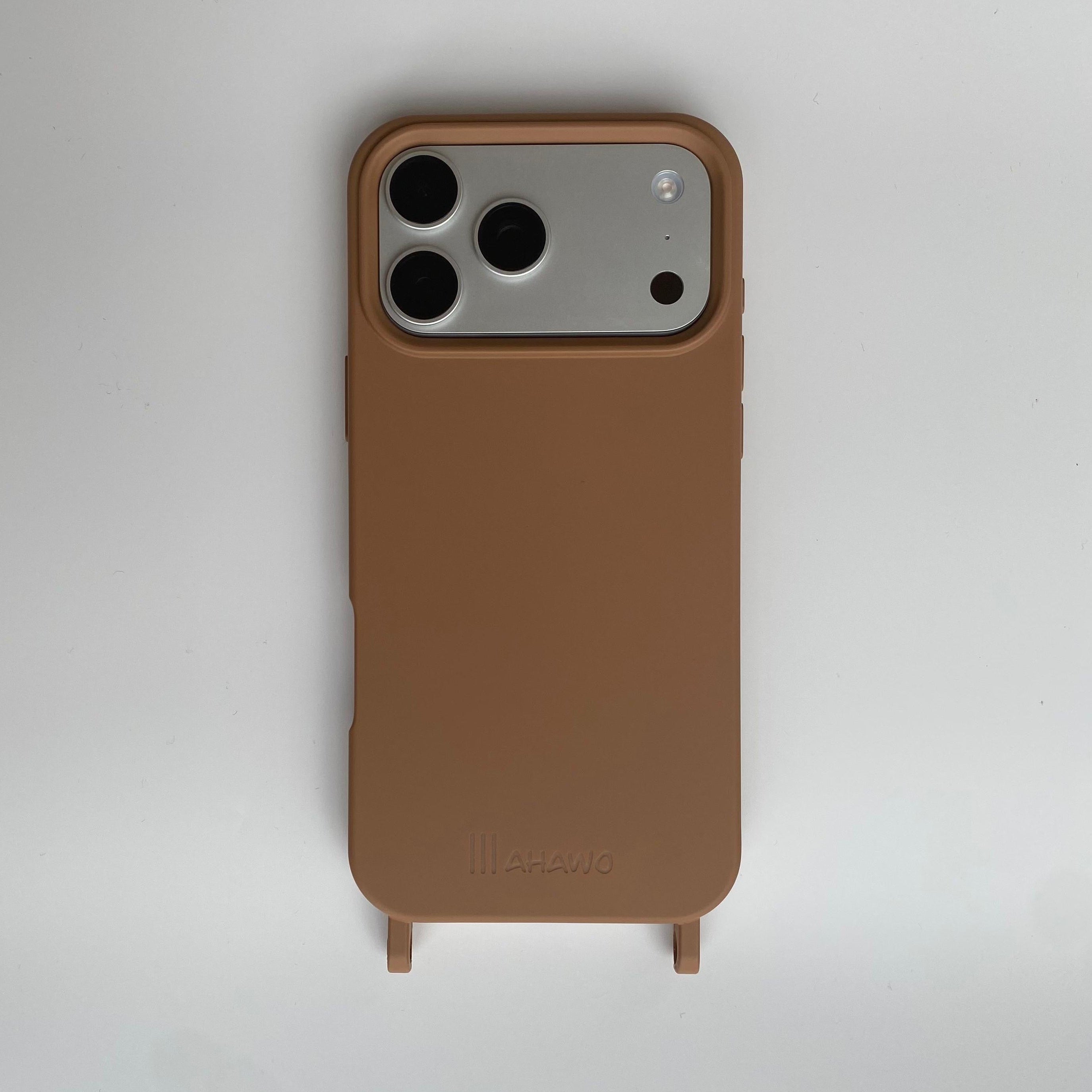 Phone Case with Eyelets Caramel