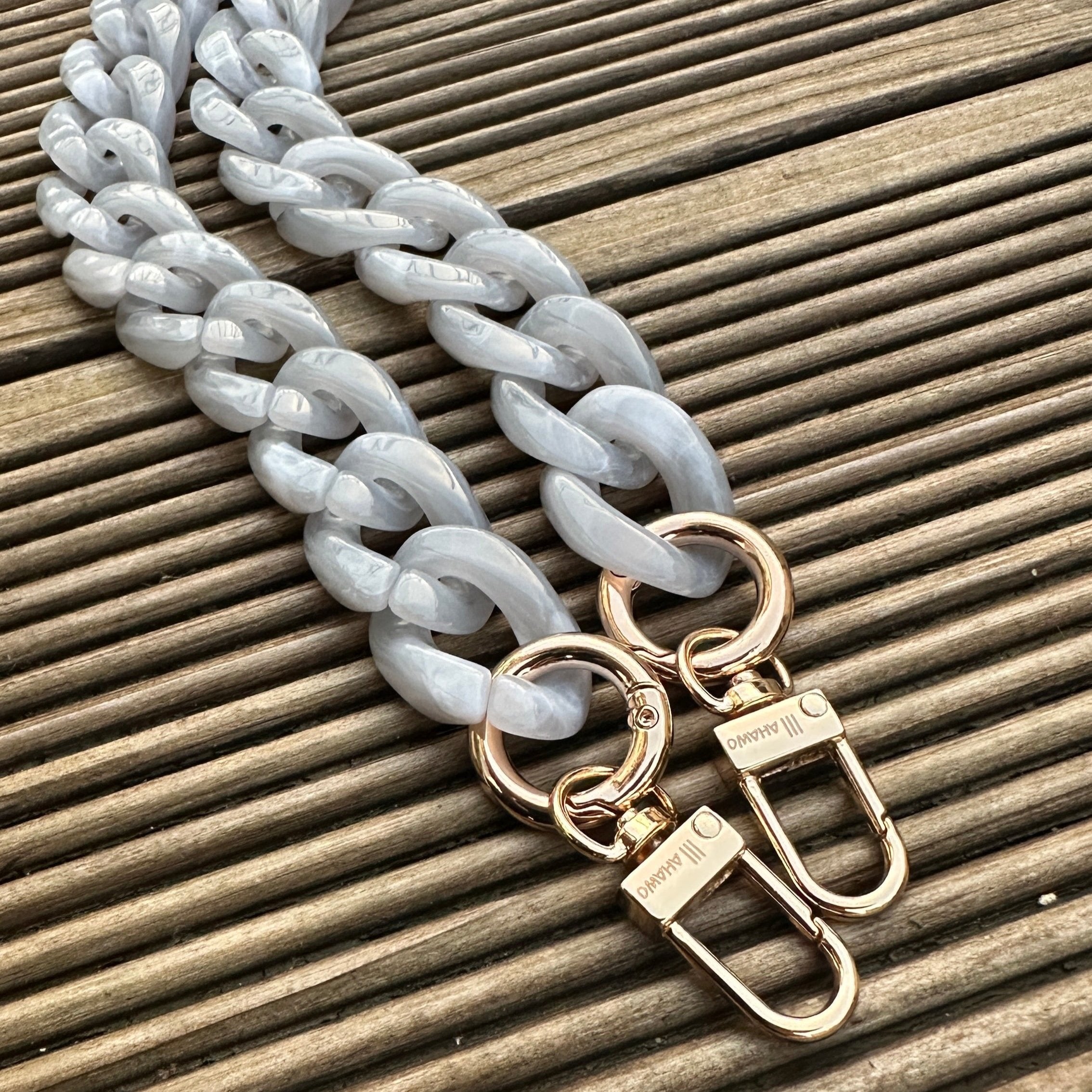 Long Chain Strap Grey