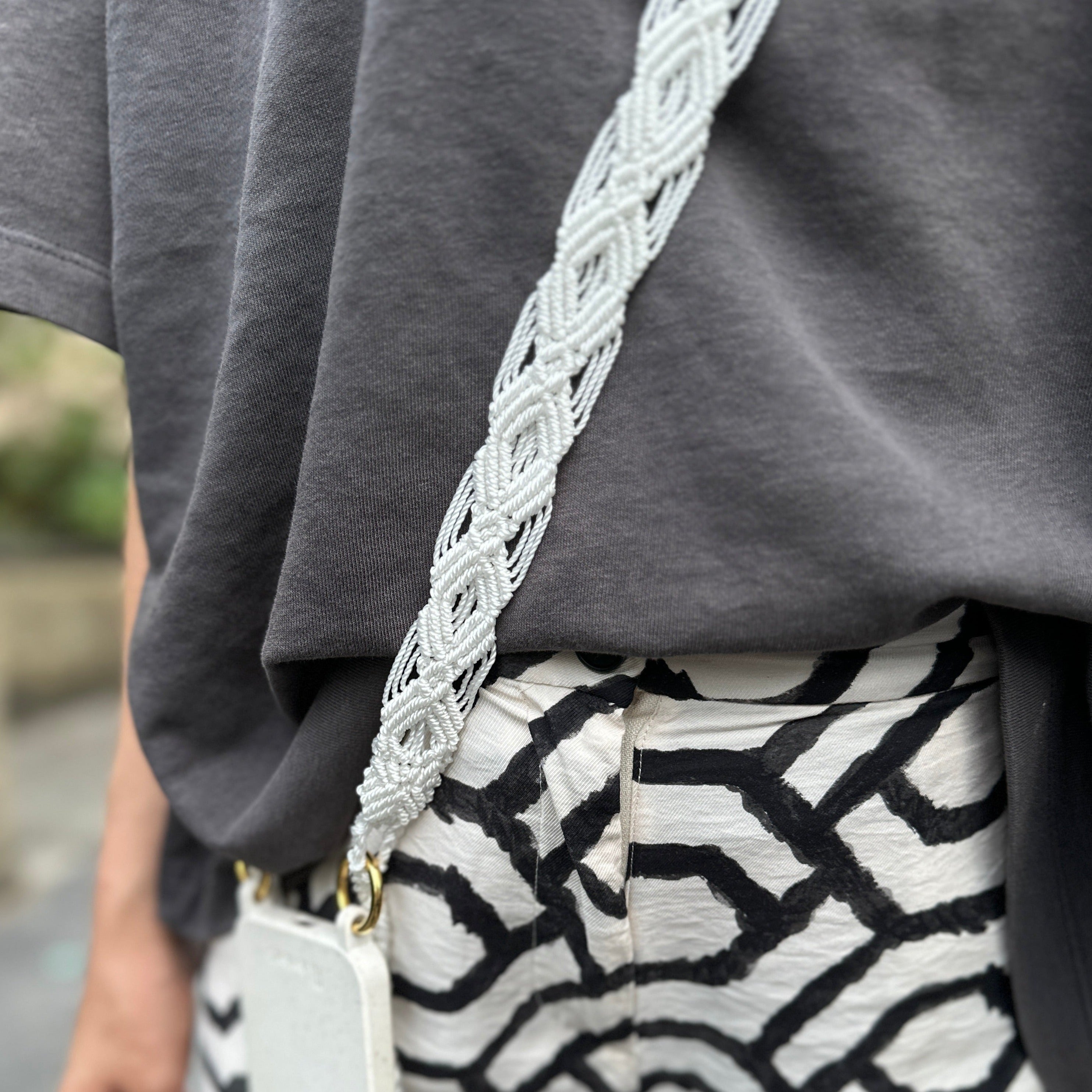 Ivory Love Slim Phone Strap