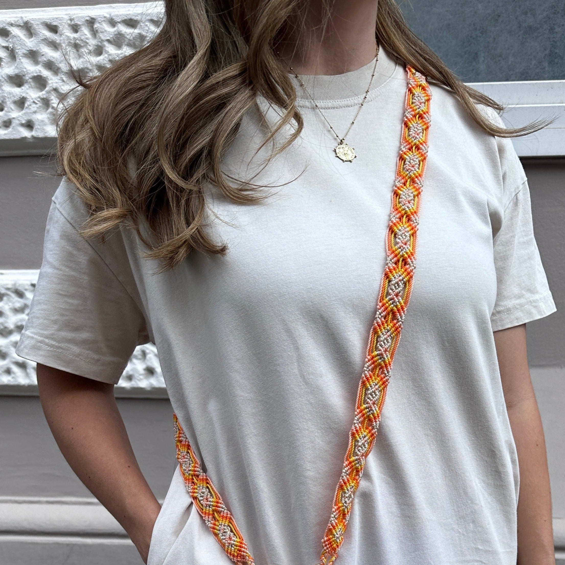 Orange Beauty Slim Phone Strap