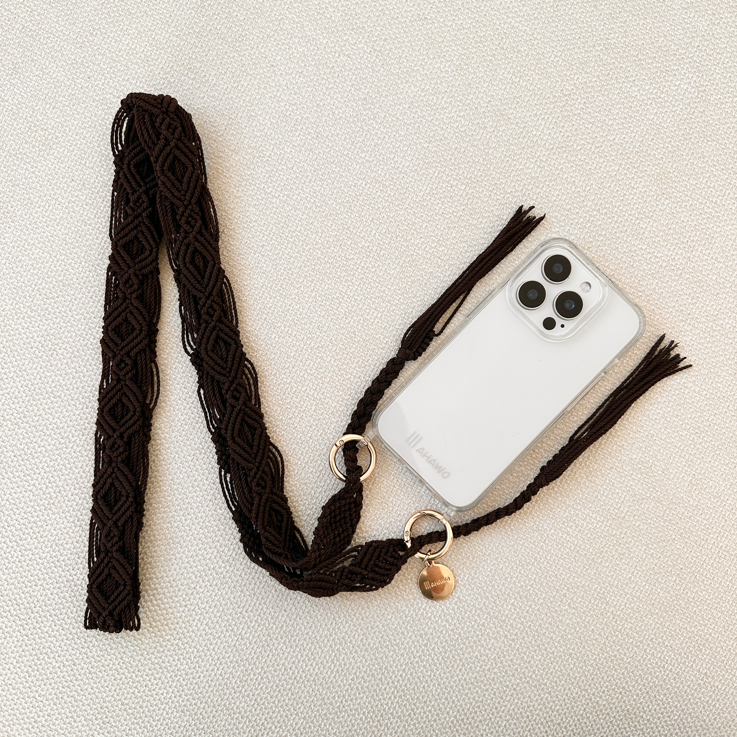 Dark Chocolate Slim Phone Strap