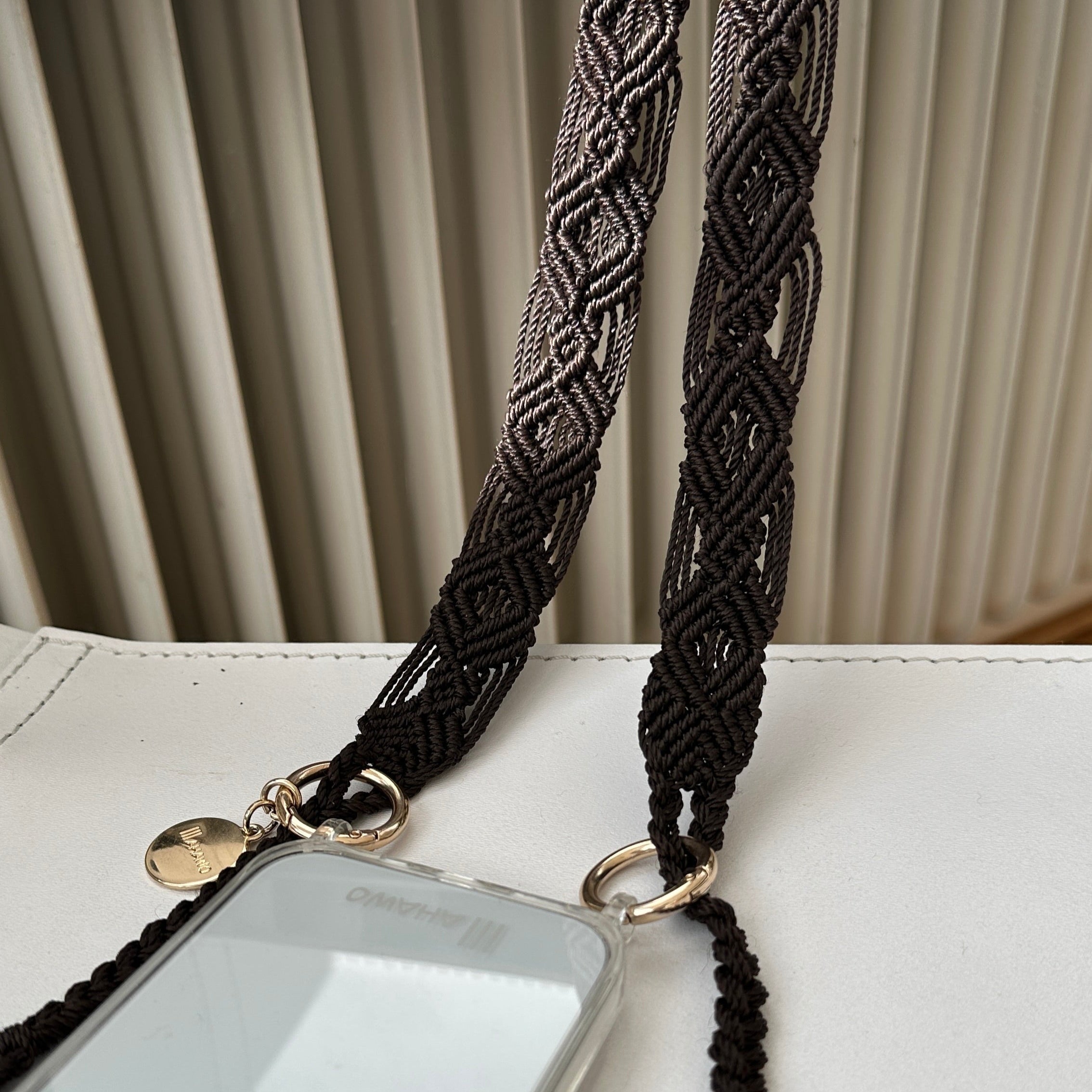 Dark Chocolate Slim Phone Strap