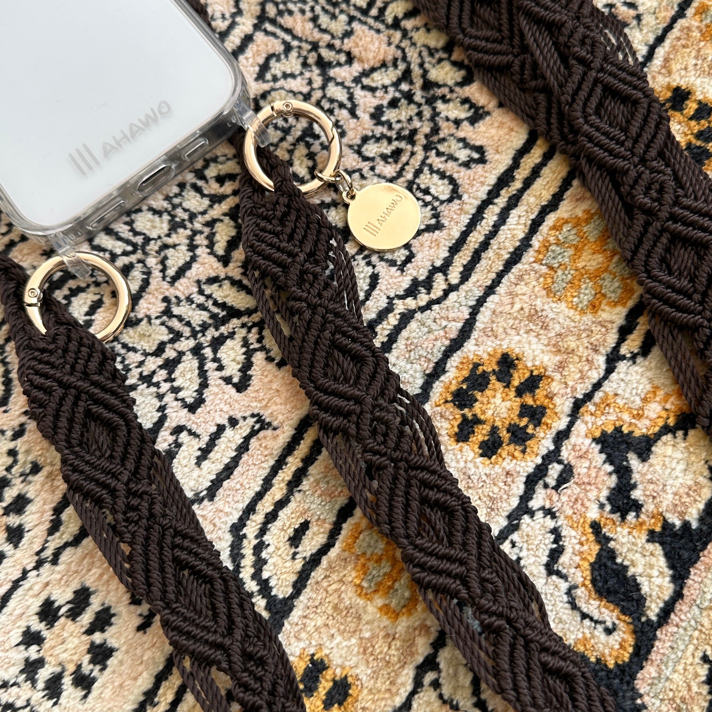 Dark Chocolate Slim Phone Strap