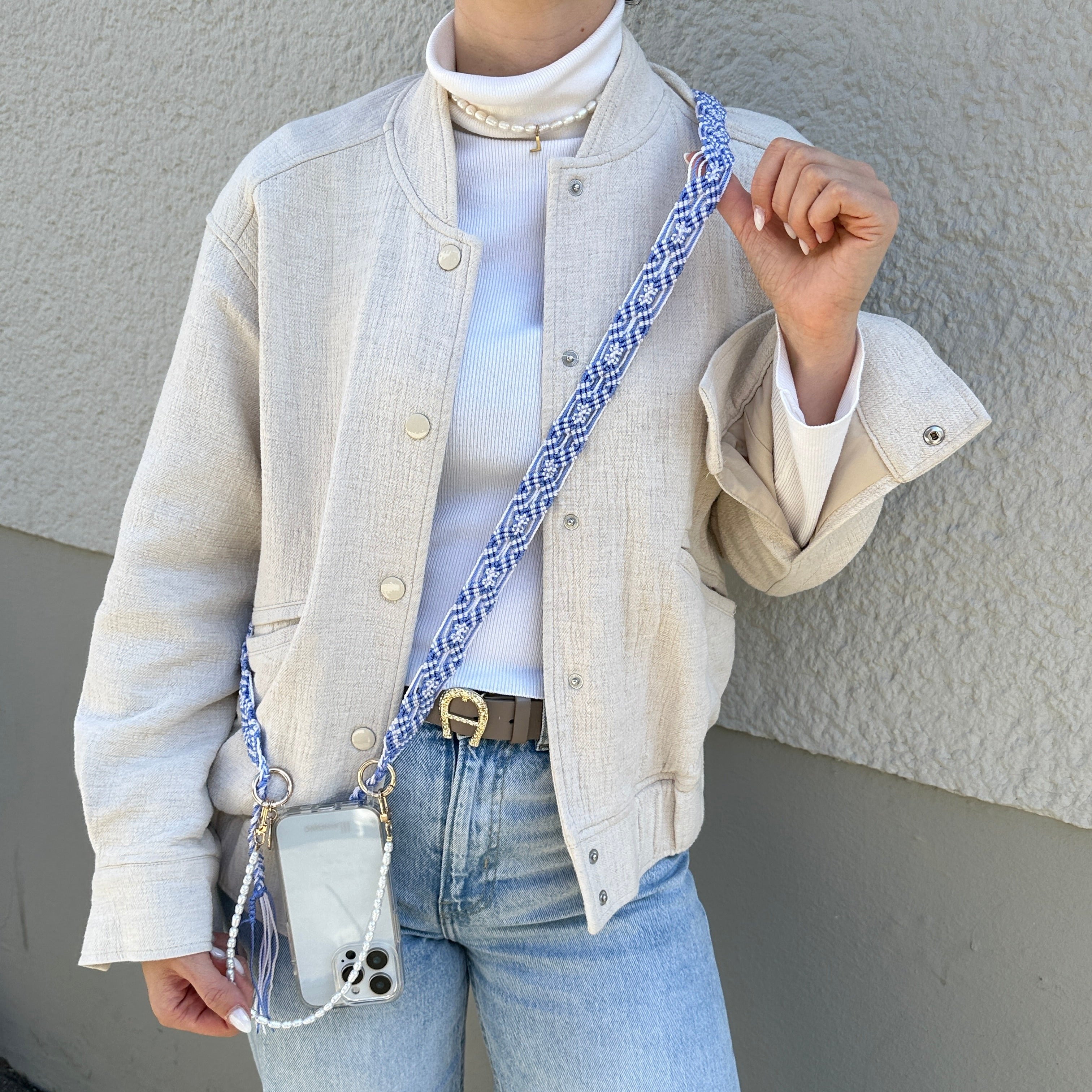Clear Sky Slim Phone Strap