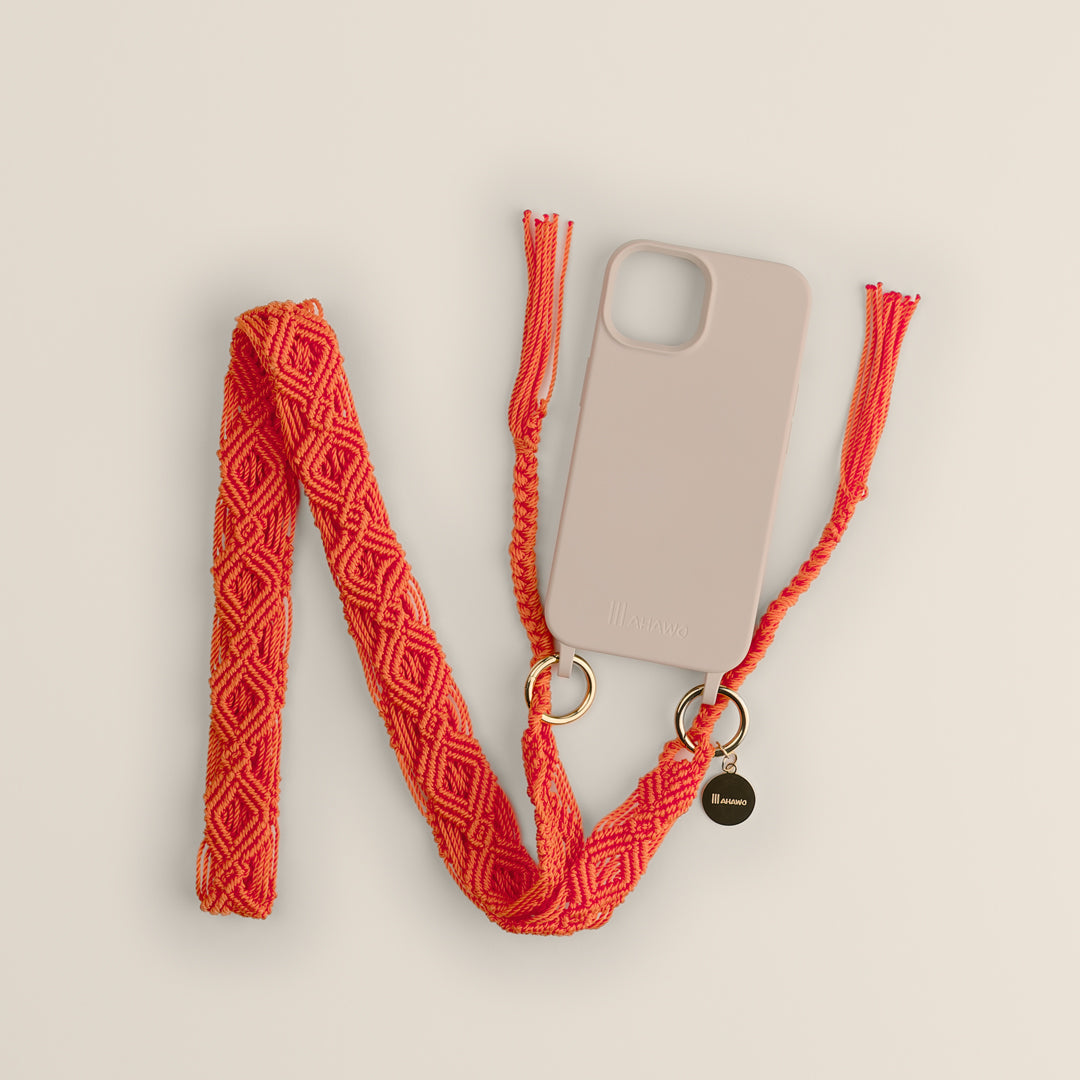 Juicy Orange Slim Phone Strap