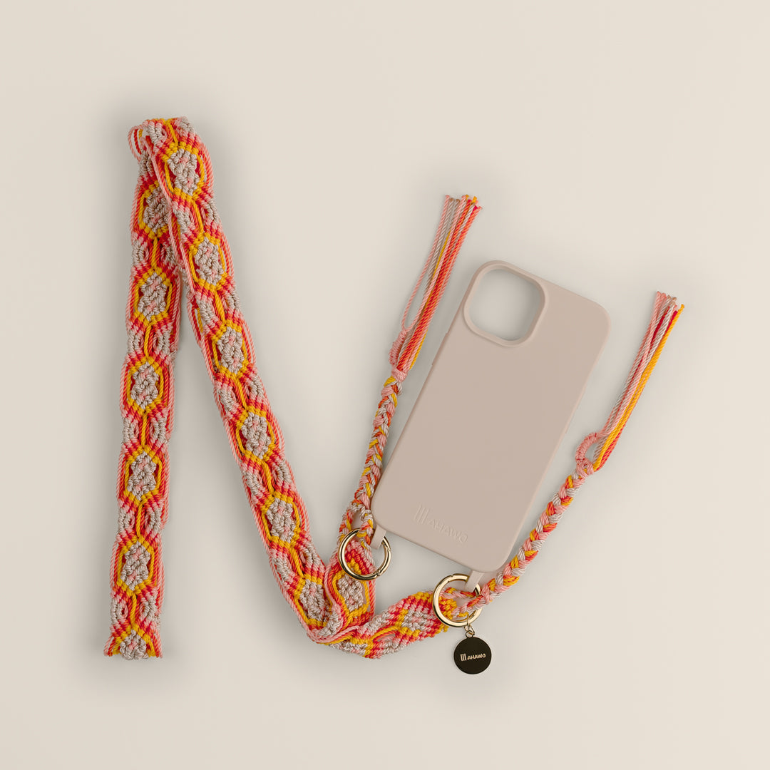 Orange Beauty Slim Phone Strap