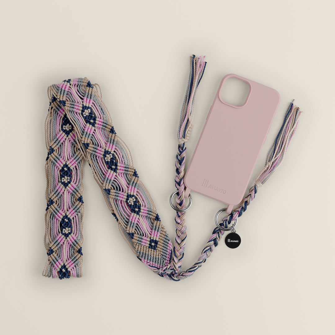 Navy Blossom Handykette
