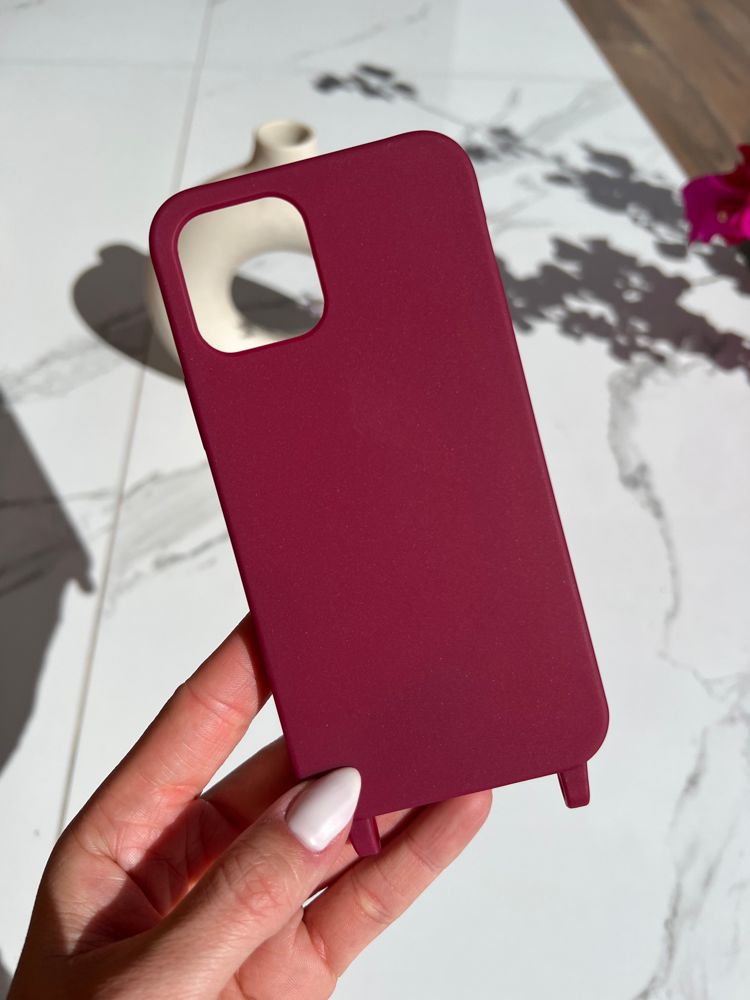 Phone Case with Eyelets Red 1. Version