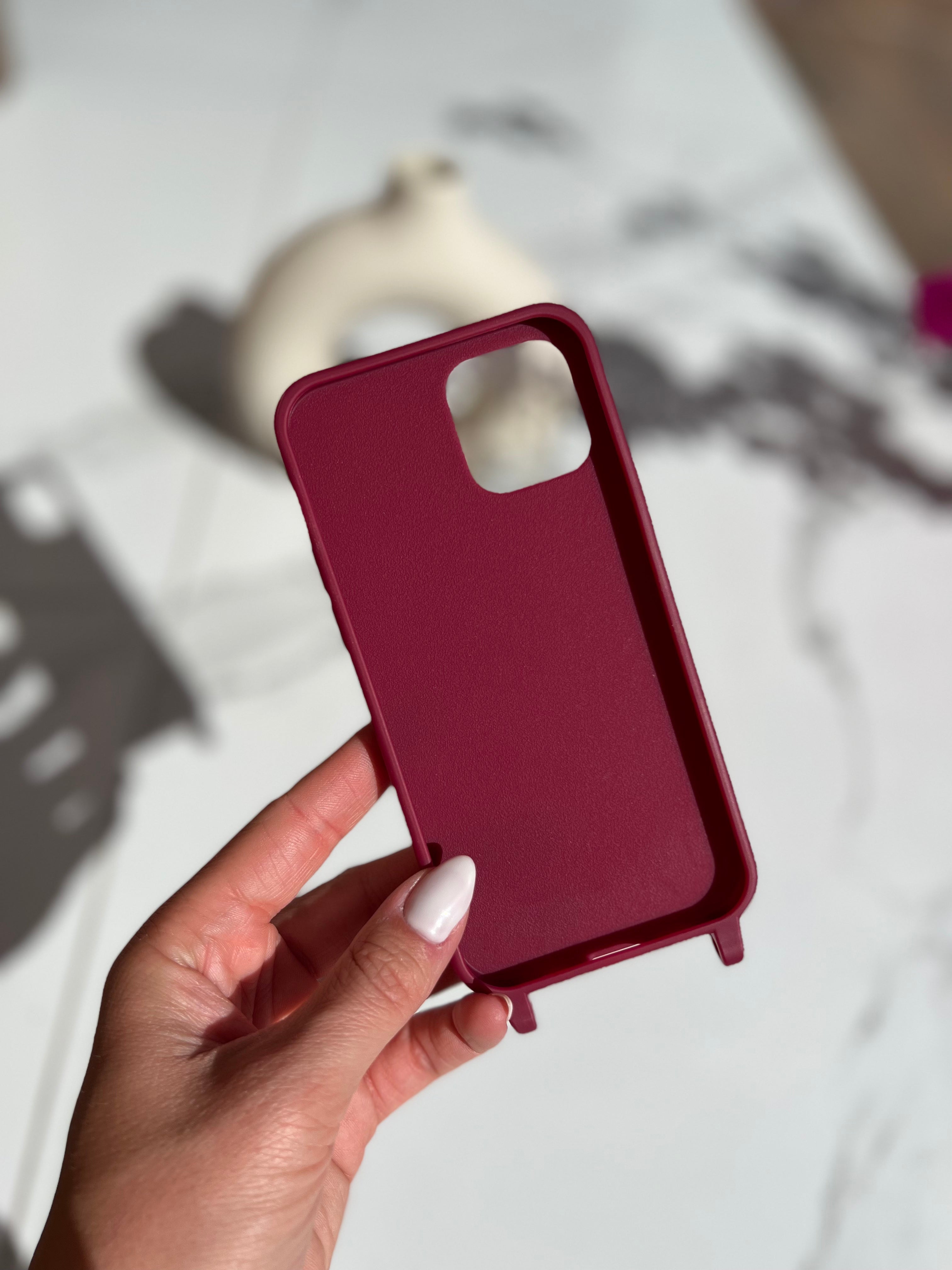 Phone Case with Eyelets Red 1. Version