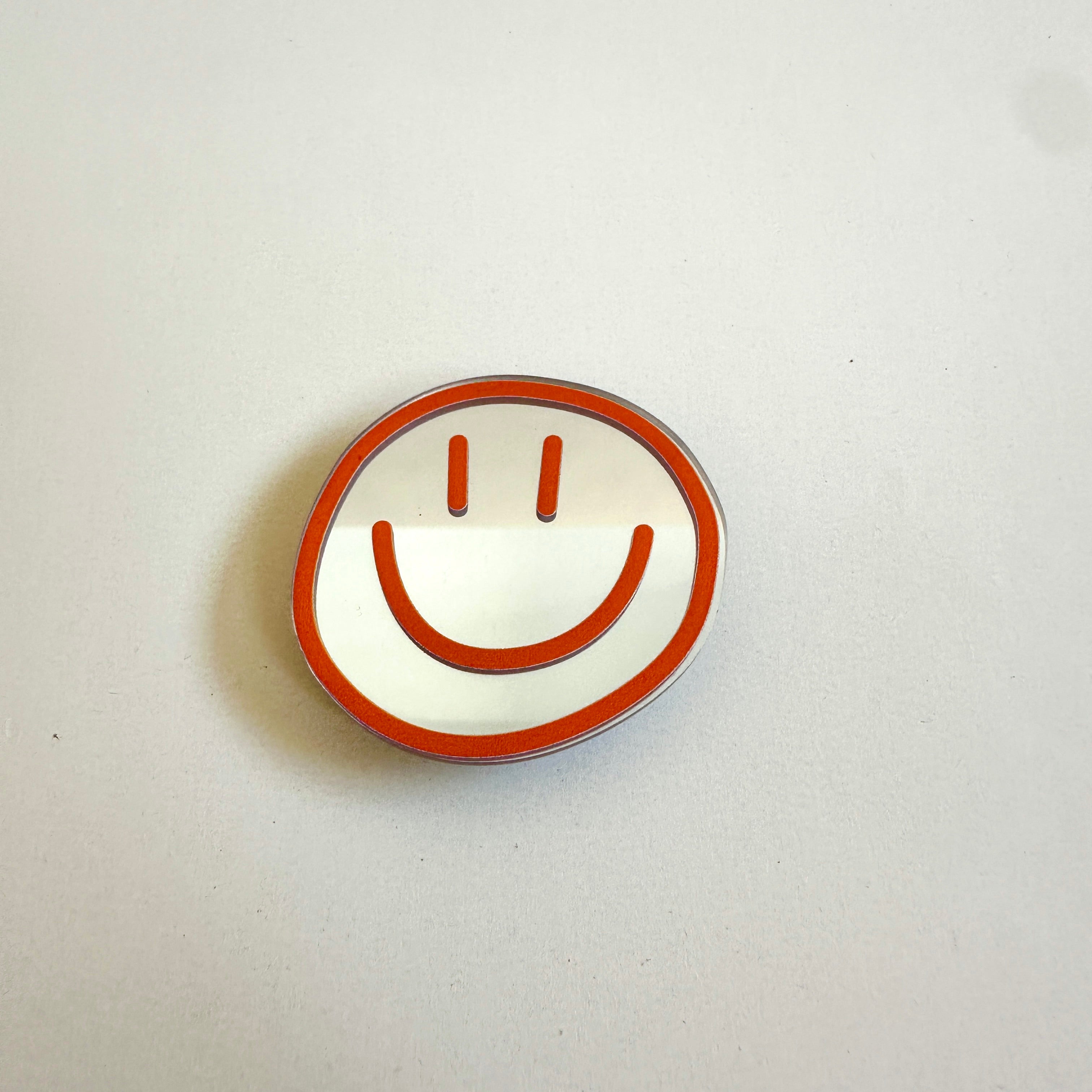 Phone Pop Holder Smiley Orange