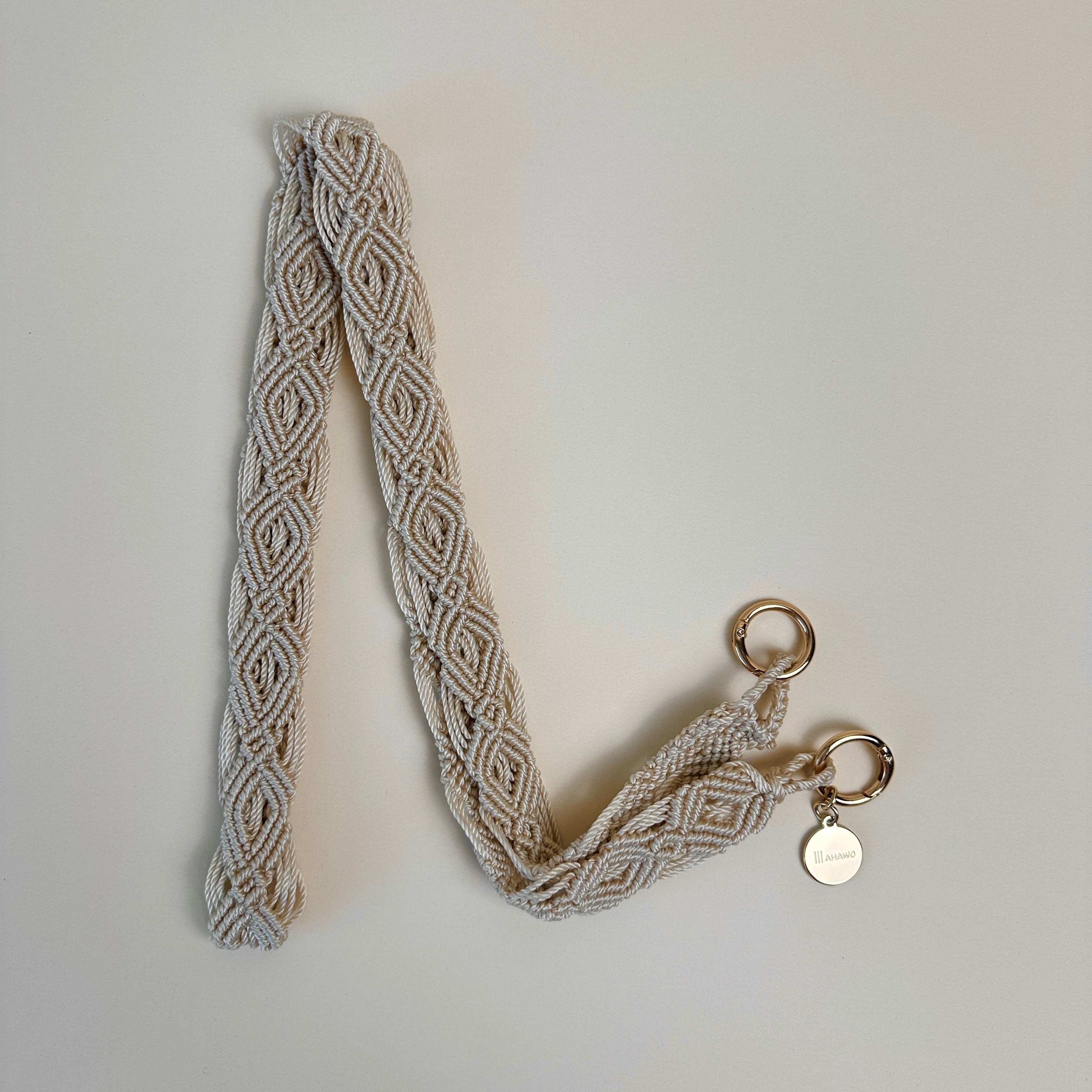 Cream Butter Slim Phone Strap