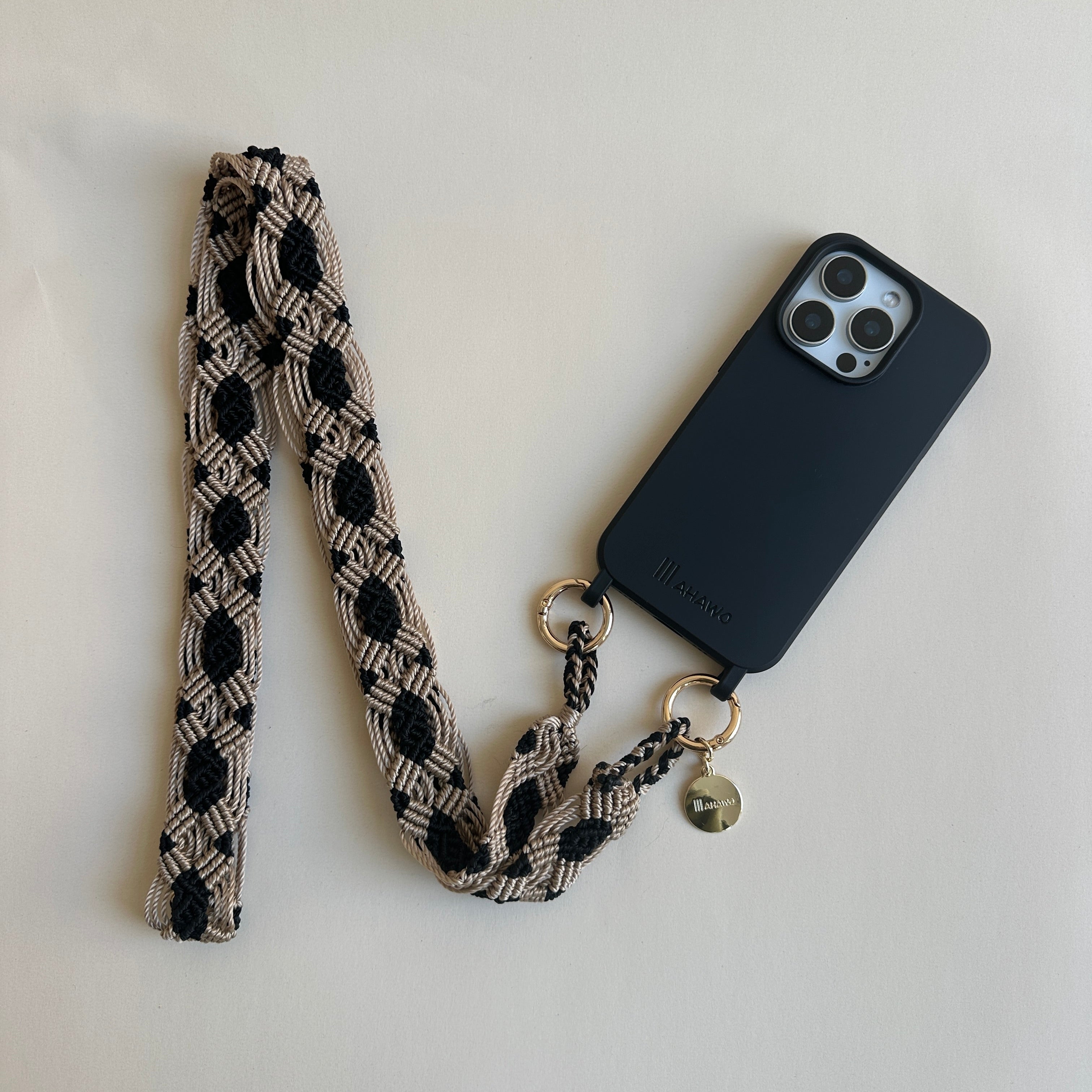 Cappuccino Dream Slim Phone Strap with Eyelets