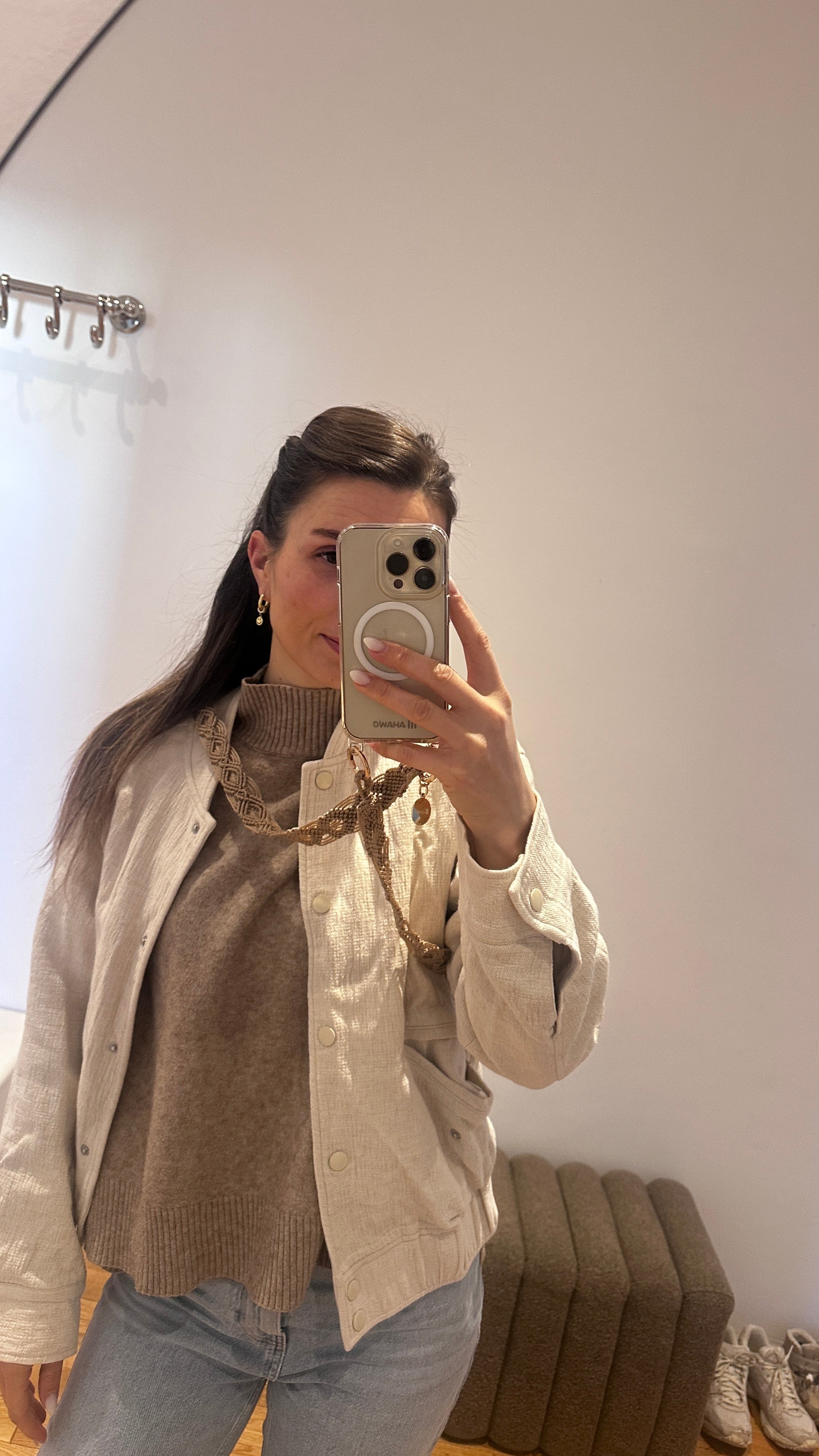 Nude Allure Slim Phone Strap with Eyelets