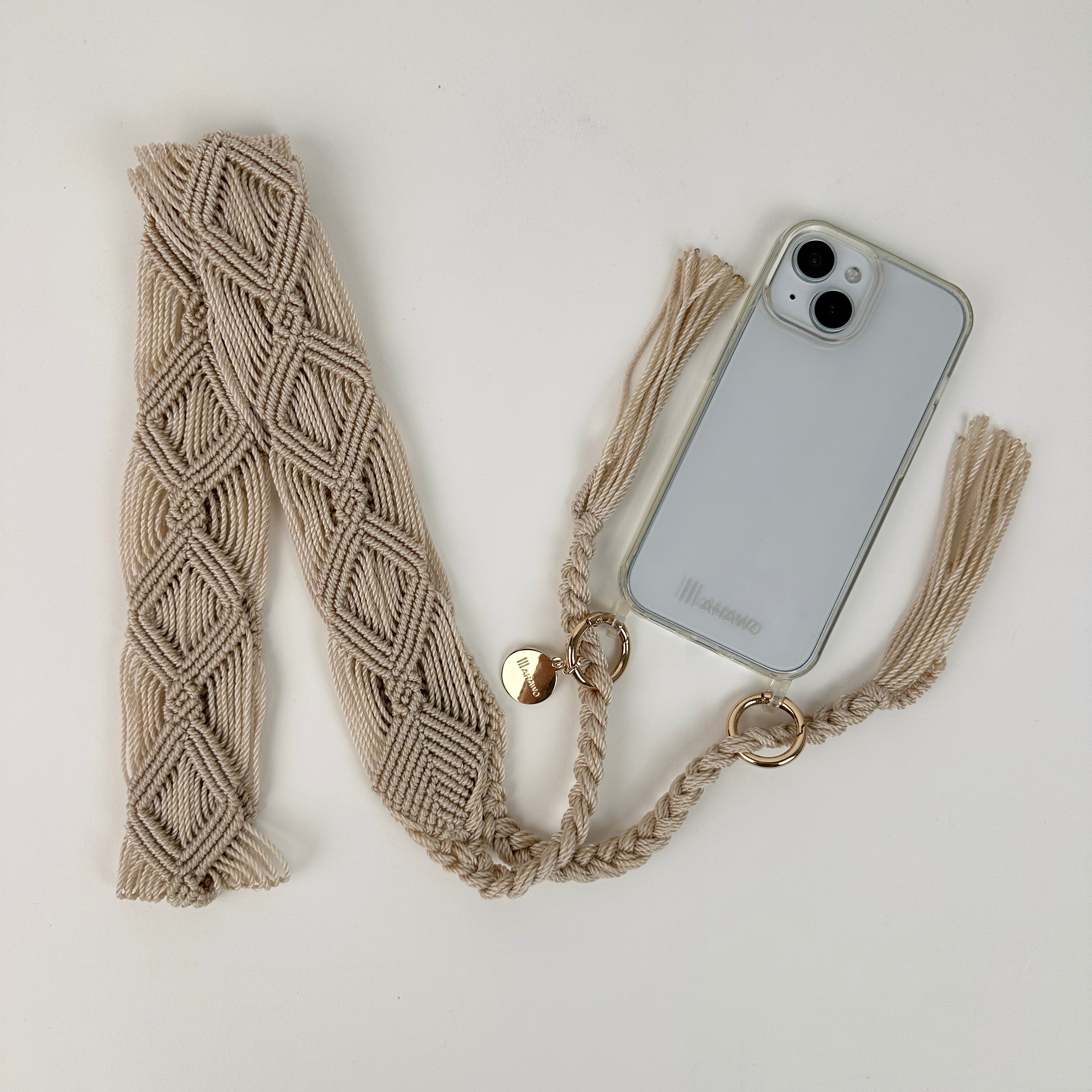 Cream Butter Phone Strap