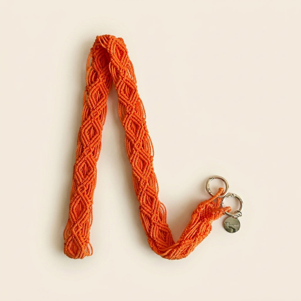 Juicy Orange Slim Phone Strap with Eyelets