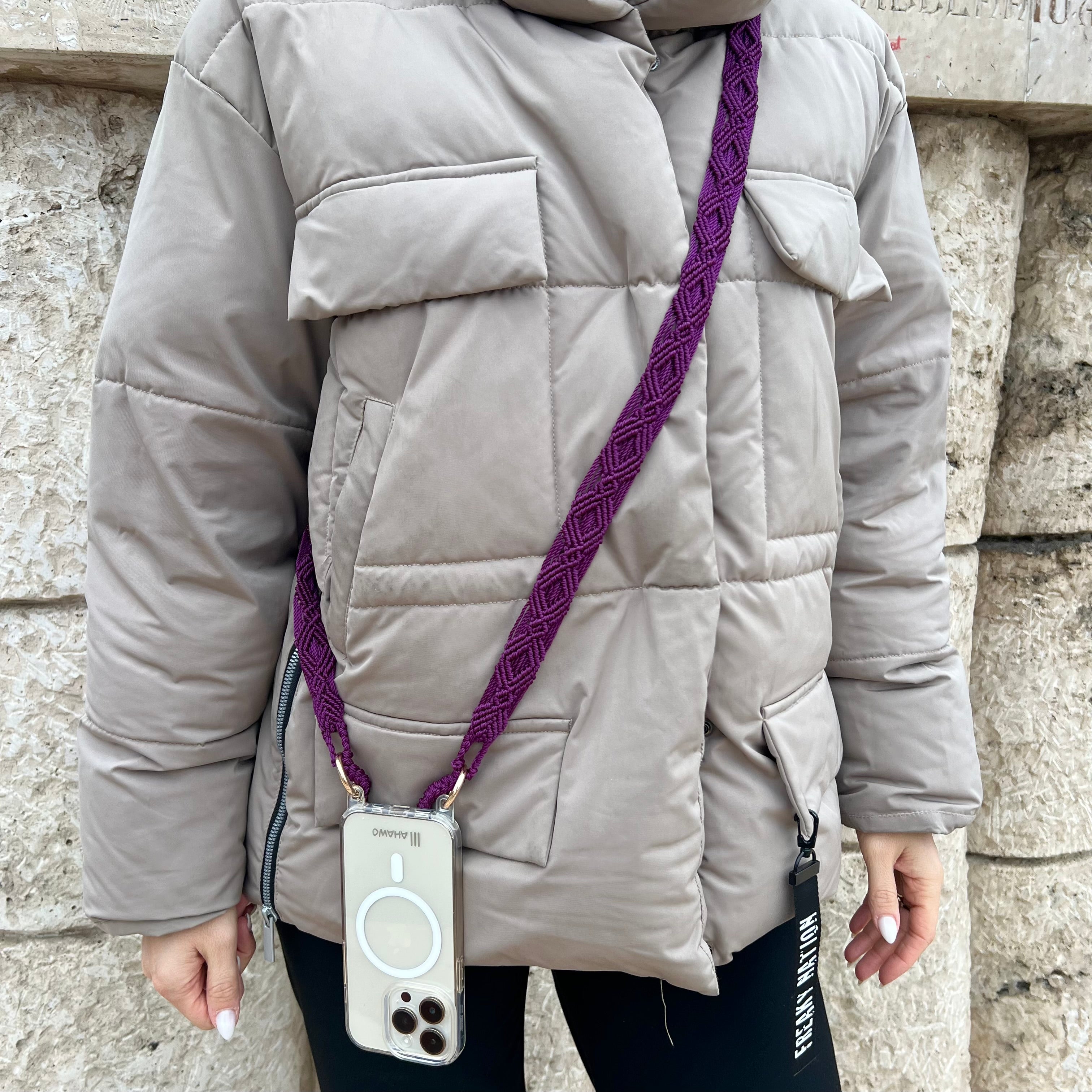 Twilight Grape Slim Phone Strap