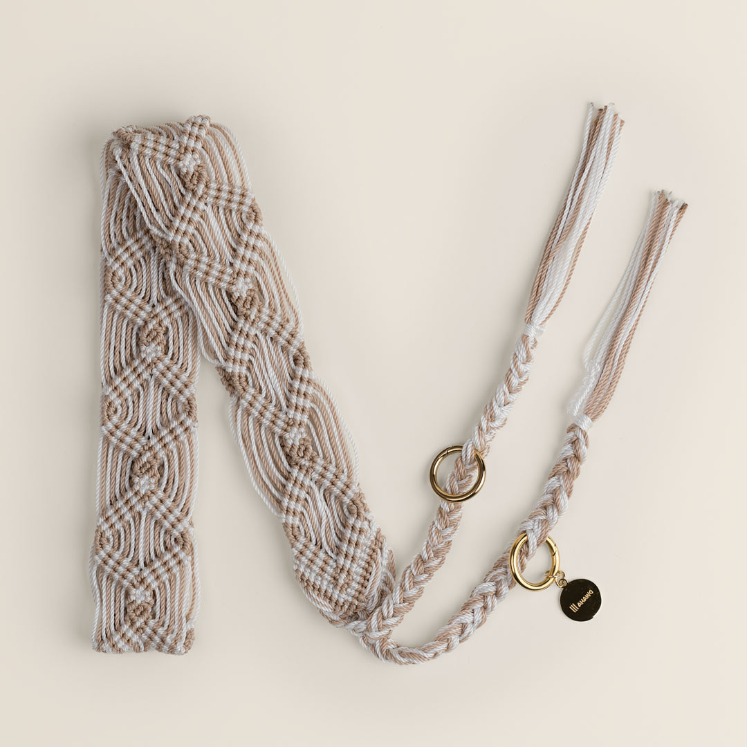 Cashmere Tones Phone Strap Set with Beige iPhone Case